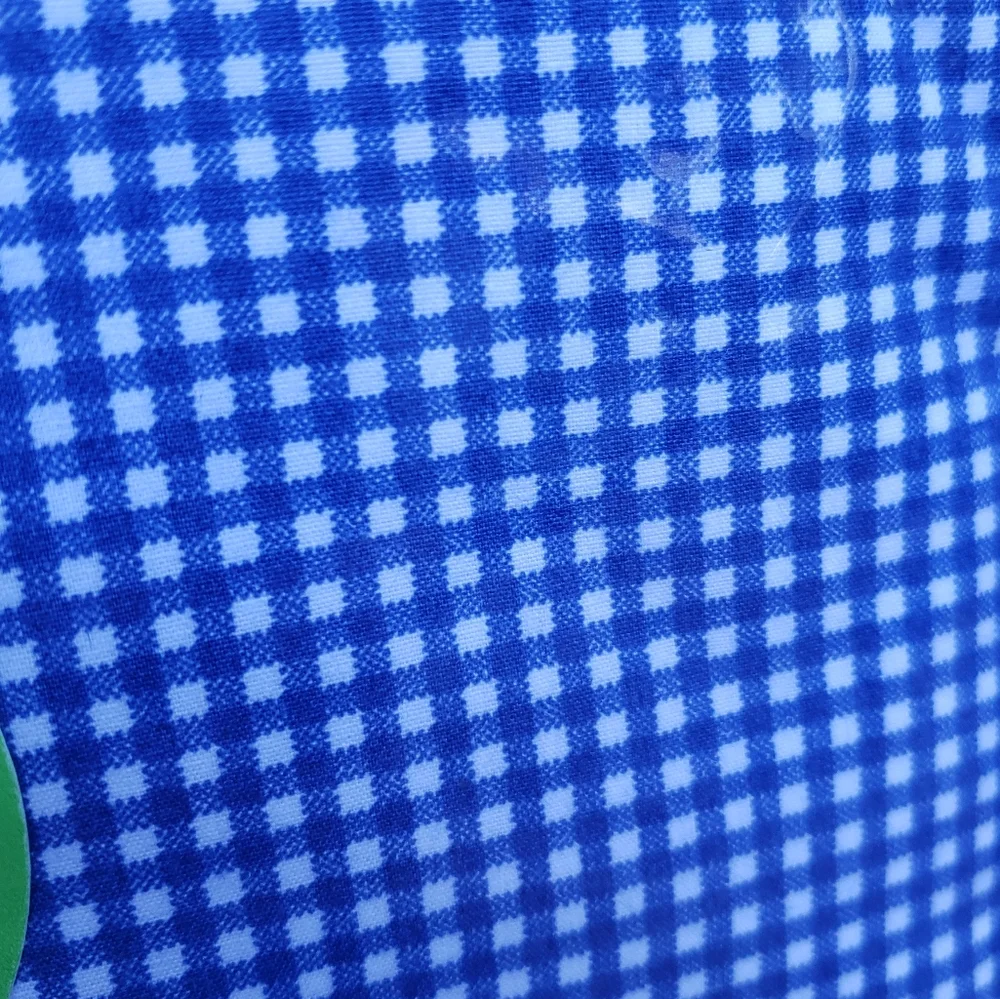 NEW Ralph Lauren Blue And White Small Gingham Checks - TWIN Flat Sheet